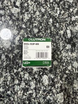 Lutron Diva DVCL-153P-WH LED+ Dimmer Switch