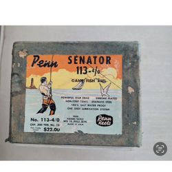 Vintage Penn SENATOR 113-4p Big Game Fish Reel