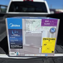Midea 12,000 BTU U+ Smart Inverter Window AC Cools up to 550 sq. ft. w/ Remote, Wi-Fi, Air Conditioner