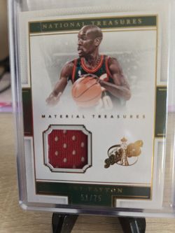 Supersonics Gary  Payton  Jersey  Card