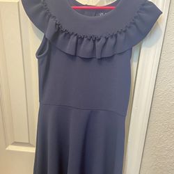 Dark Blue Dress For Girls Size 12