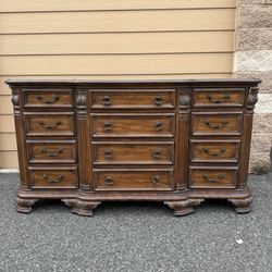 Wooden chest of drawers made of real wood. Has 14 shelves Living room furniture. Chest of drawers. Cupboard