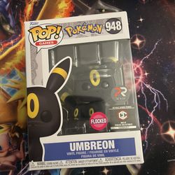 Funko Pop Umbreon Flocked  Pokémon Chalice Exclusive W Hard Protector