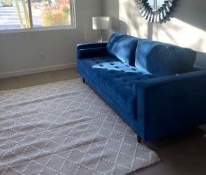 Beautiful blue sofa
