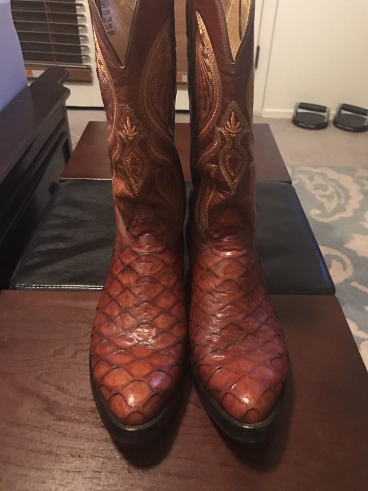 Rare Cuadra Anteater (oso hormiguero) Cowboy Boots 10.5 with Belt Size for Sale Vail, AZ - OfferUp
