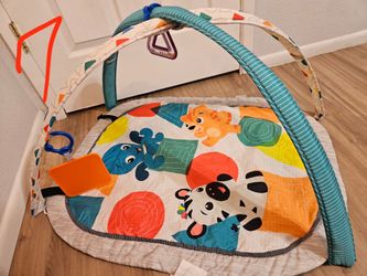 Baby Einstein 4-in-1 Kickin' Tunes Music and Language Play Gym and Piano Tummy Time Activity Mat