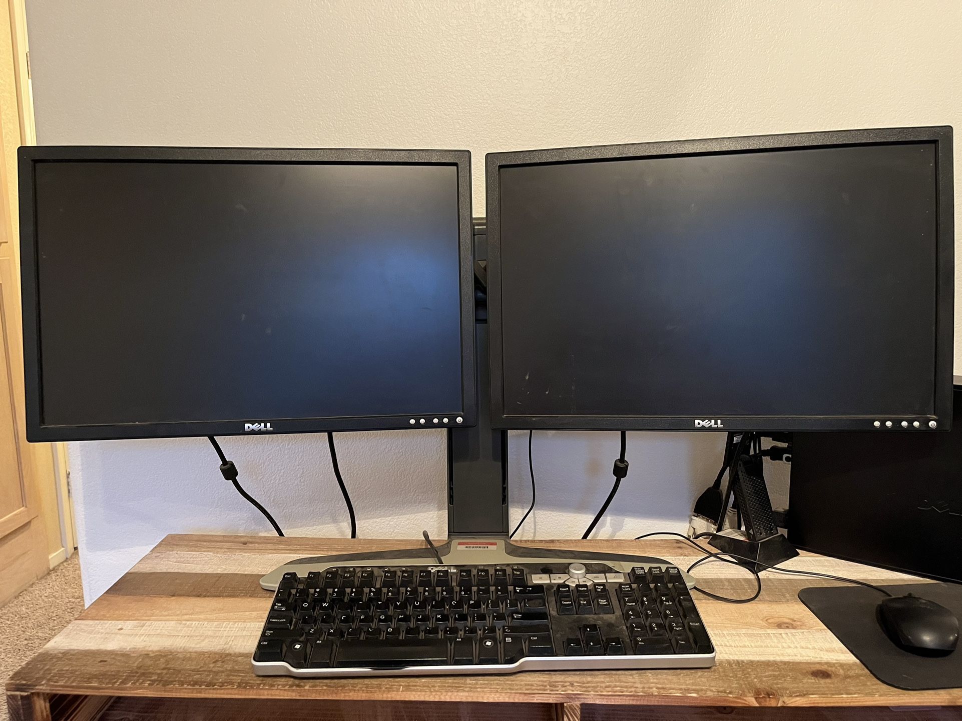 Dual Monitor, Keyboard & Mouse - $100 For All