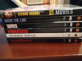 6 DVD Of Steven Seagal Use One Time Only 