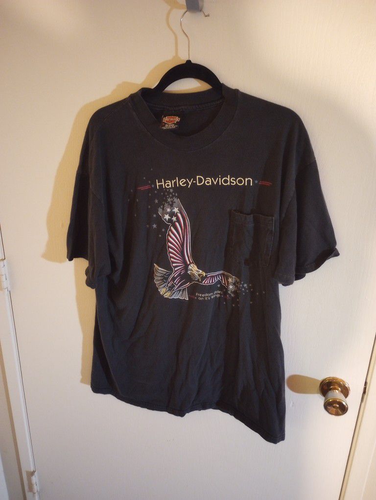 Harley Davidson XL Vintage Pocket Shirt 