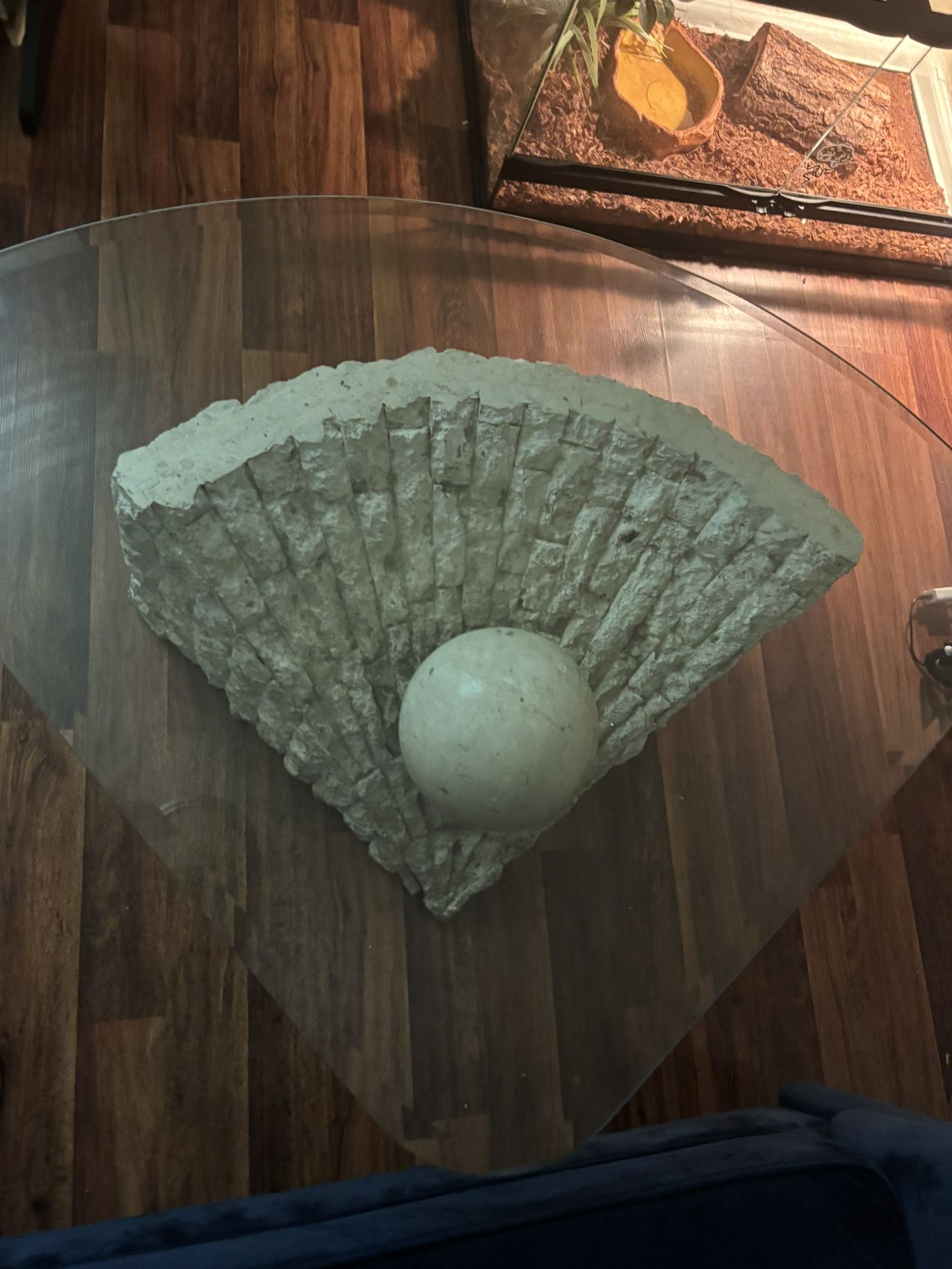 Glass Tessellated Stone Coffee Table