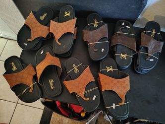 Mexican gucci & Lv Leather Sandals