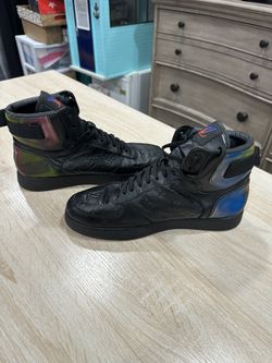 Louis Vuitton Rivoli leather high-top sneakers US10/EUR44