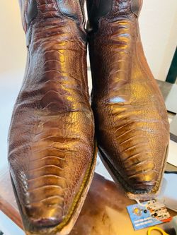 Lucchese pierna de avestruz 10.5D leg ostrich’s