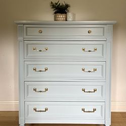 Solid Wood Light Blue Thomasville Dresser