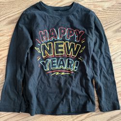 Happy New Years Boys Shirt Size 6