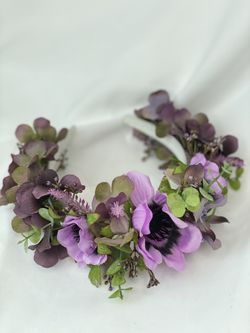 Coronas de flores artificiales