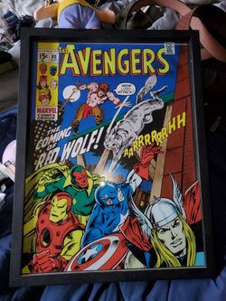 Avengers framed picture great condition