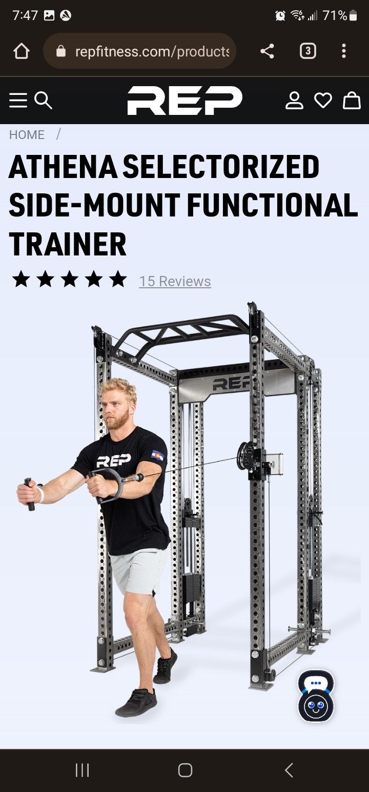 Rep Fitness Athena Functional Trainer W/ Upgraded Weight Stack