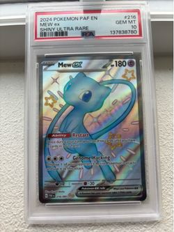 PSA 10 2024 POKEMON PAF EN-PALDEAN FATES | SHINY ULTRA RARE MEW EX 216