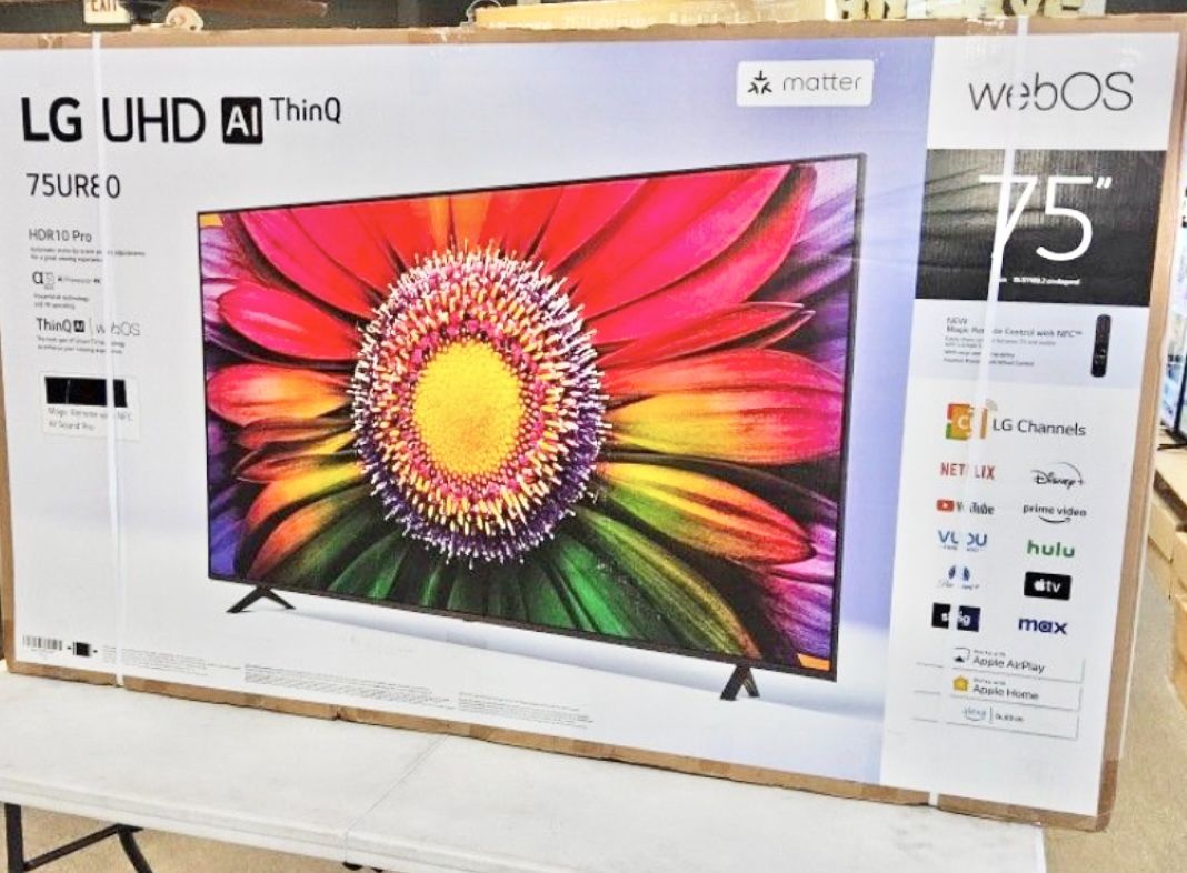 75 Tv Lg Smart 4k Hdtv In Box 6 Month Warranty. Free Delivery