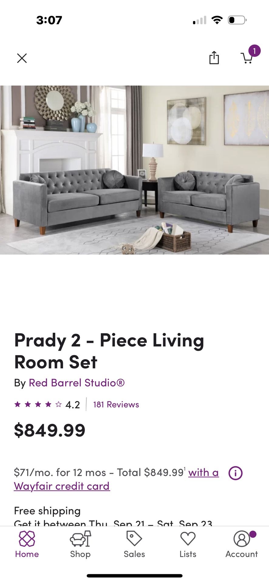Sofa and Loveseat