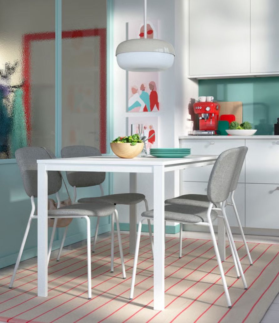 Glass Top Dining Table