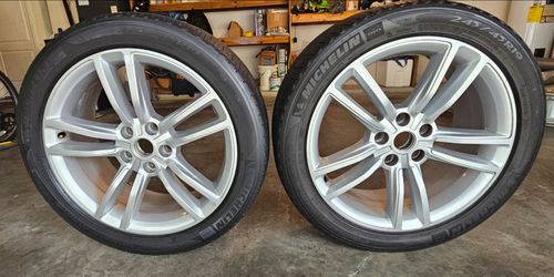 Tesla Michelin Pair of 245/45R19 Tires and Rims