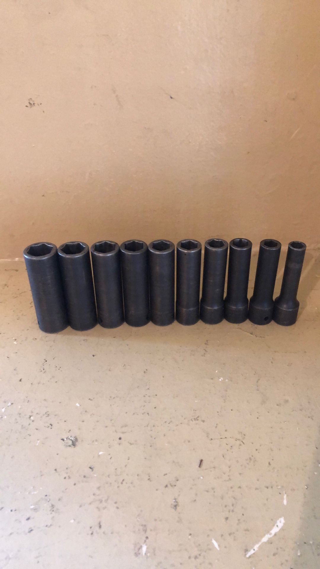 SNAPON 1/2 DEEP SIX POINT IMPACT SOCKETS AND MORE