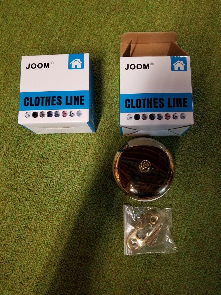 2 Brass Retractable Clothes Lines