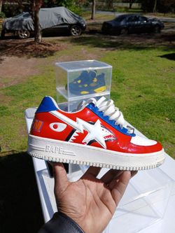 ** A BATHING APE BAPE STA SHARK SNEAKERS/ SIZE 12