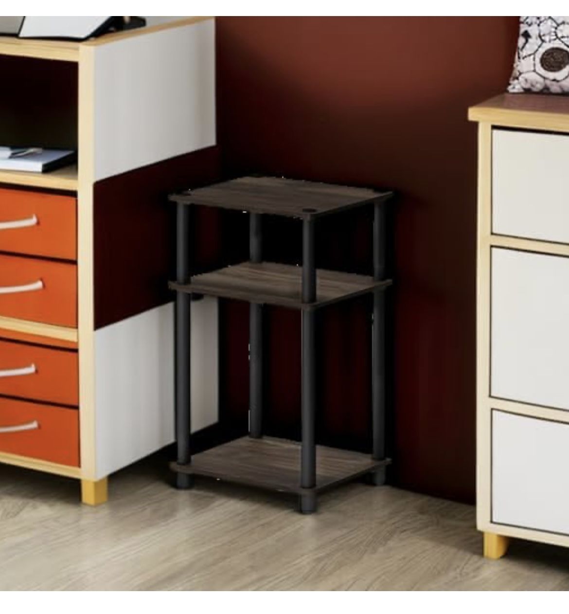 Furinno Just 3-Tier Turn-N-Tube End Table