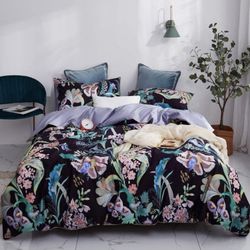 3 Egyptian Cotton Duvet Cover Sets, Queen Size, New In Box