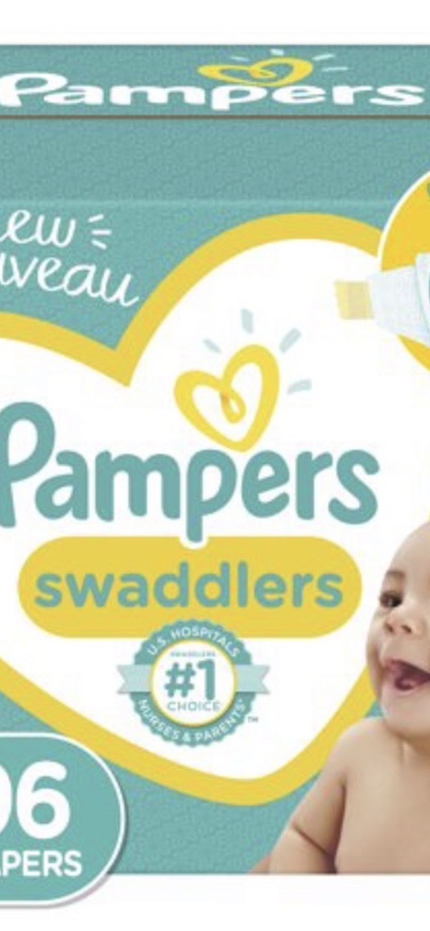 Unopened Pampers Swaddlers Size 1