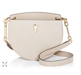 Bally Cecyle Small Leather Crossbody Beige Purse Bag Italy