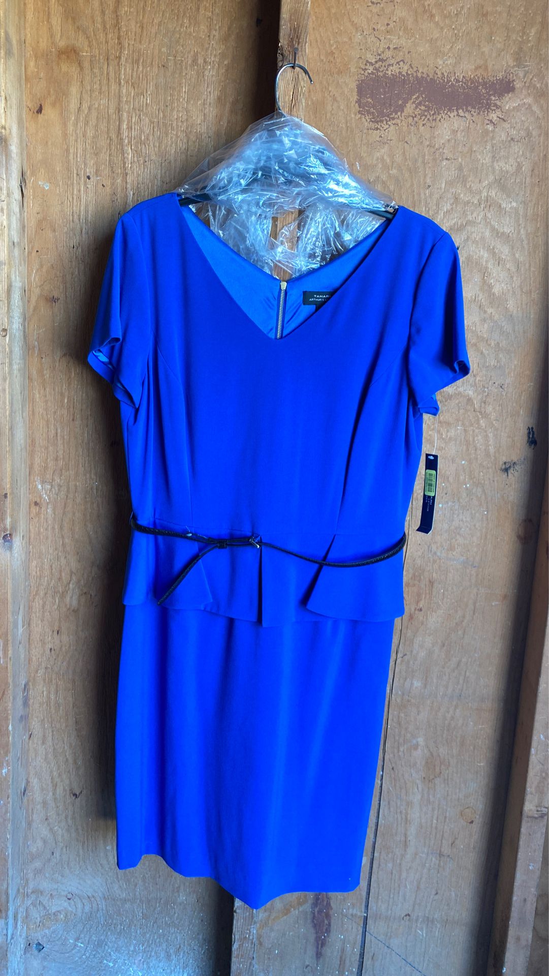 Tahari blue dress, Size 14 - www.ice4pros.com.br