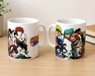 Naruto Shippuden Anime Coffee Mugs Set of 2 by Just Funky