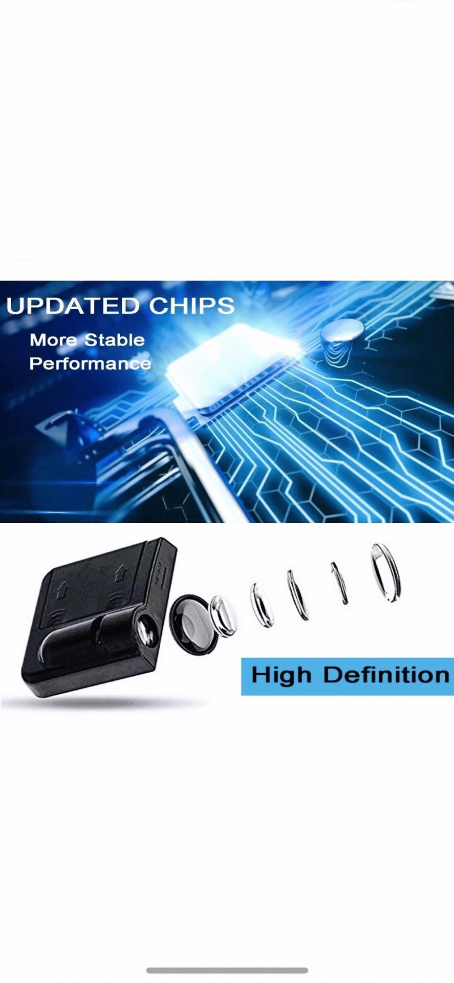 Brand New 2 pcs Universal Wireless Car Projection LED Projector Door Shadow Light Welcome Light Laser Emblem Logo Lamps Kit, No Drilling