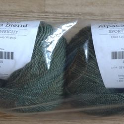 Upcycle Alpaca Blend Yarn - Olive (Yes, It's Available)