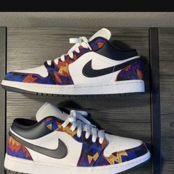 Jordan 1 Low Nothing But Net Ugly Sweater Size 11