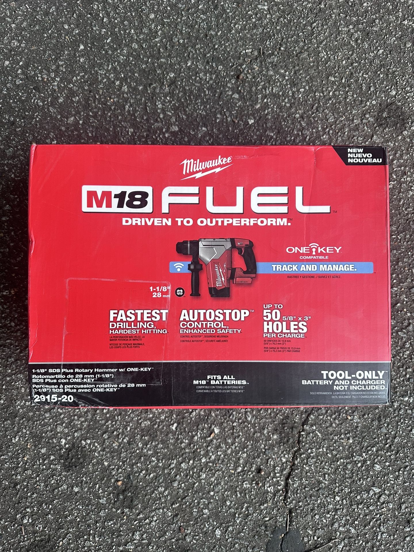 M18 FUEL 18V Lithium-Ion Brushless Cordless SDS-Plus 1-1/8 in. Rotary Hammer Drill (Tool-Only)