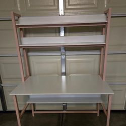 Brand New Pink Computer Desk With Hutch