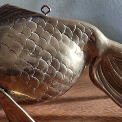Brass Koi 13x5x3 Fish Decor