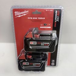 Milwaukee M18 Battery Pack 3.0Ah (2-Pack) NEW