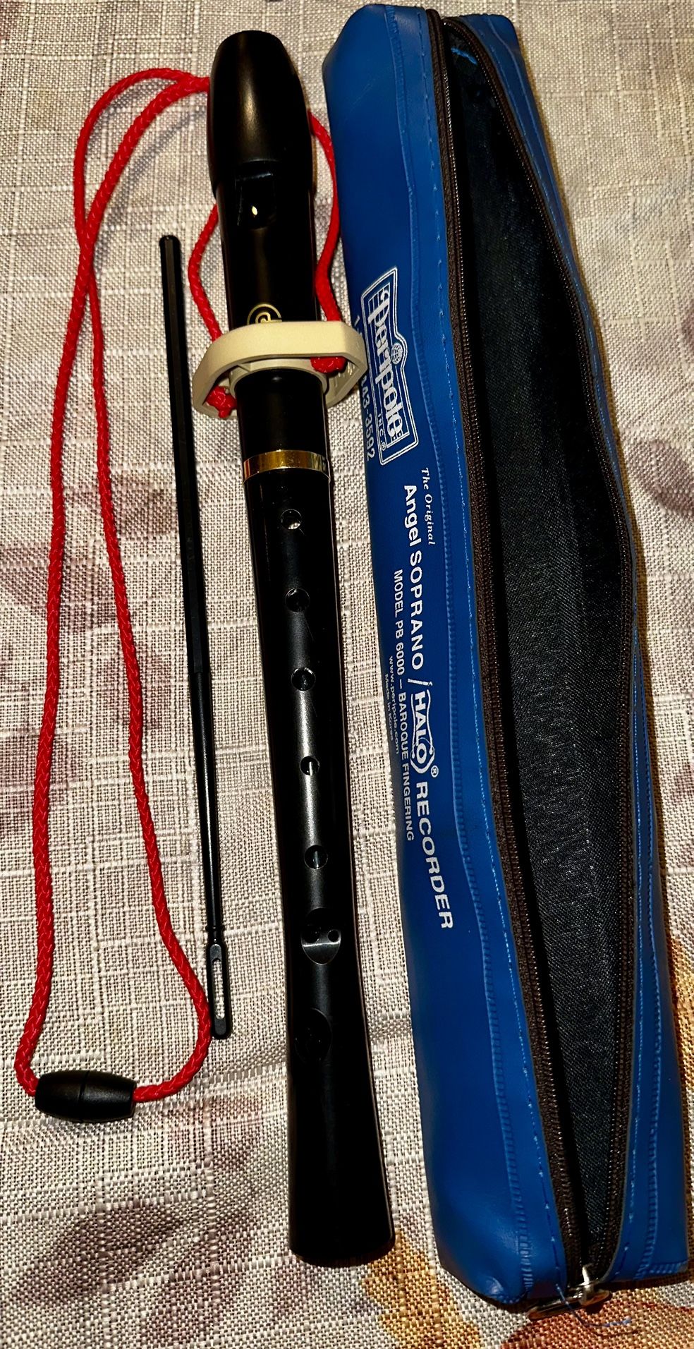 Recorder Peripole Angel Soprano Halo Model PB 6000 - Baroque Fingering With Bag