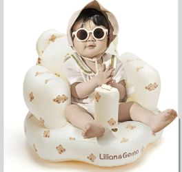 👶 Lilian & Gema Inflatable Baby Seat – with Built-In Pump 💨