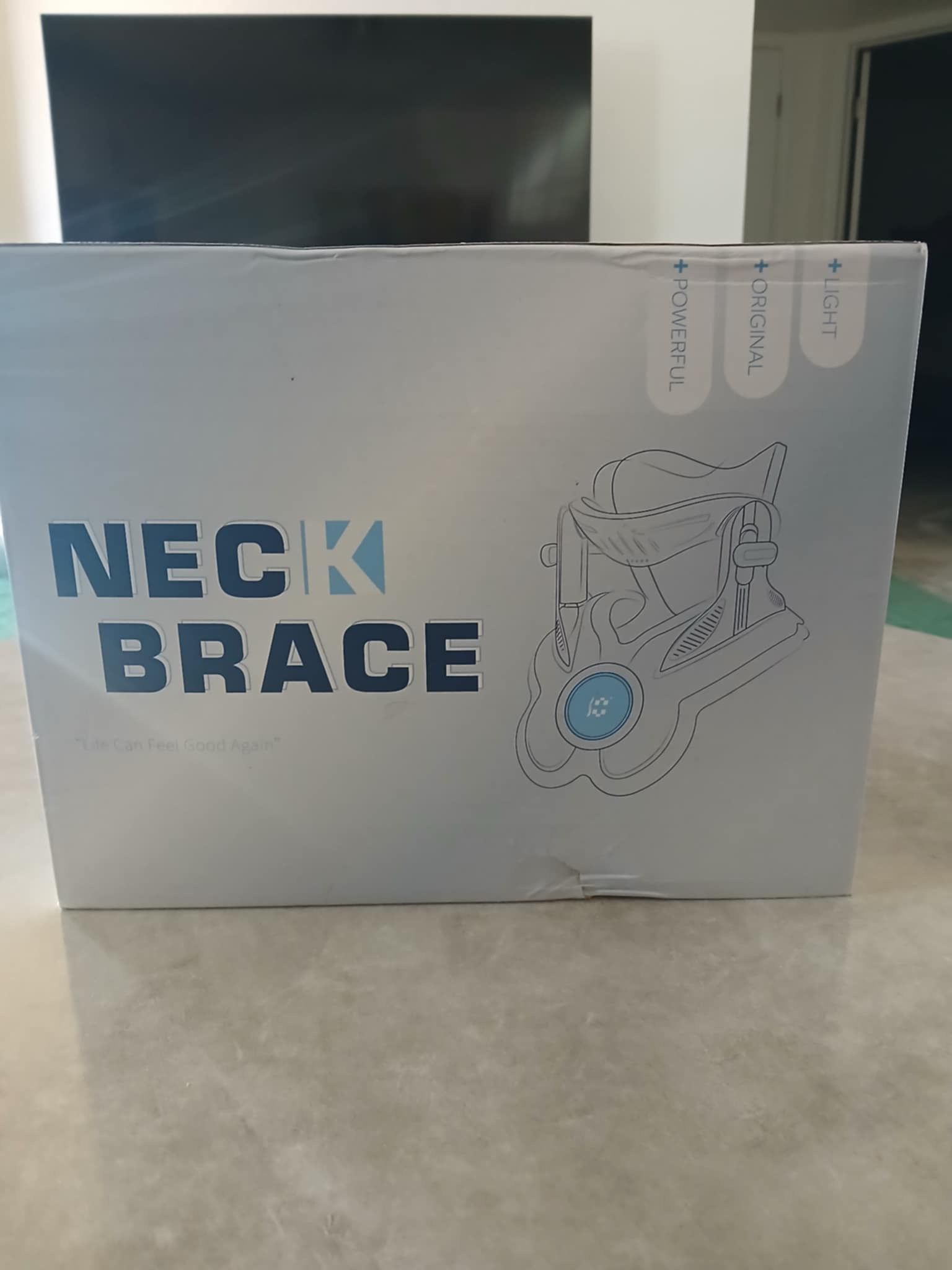 NEW NEVER OPENED STILL TAPED NECK BRACE AIR PRESSURE TYPE GEN 2 TRACTION COLLAR.