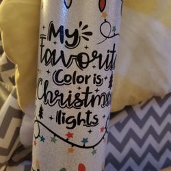 Christmas Lights Tumbler