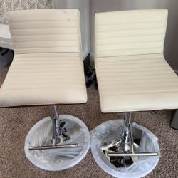  LumiSource Mason Adjustable Bar Stool, Chrome Bar Stools, Bar Chairs, Swivel Bar Stools, Bar Stools Set of 2