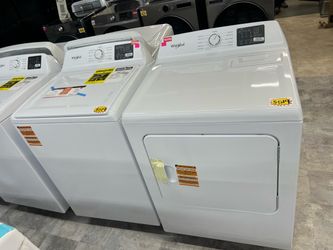 Whirlpool set Electric Dryer White and washer 4 cu ft