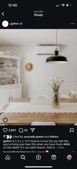 Gather Scallop Table Runner 6ft 